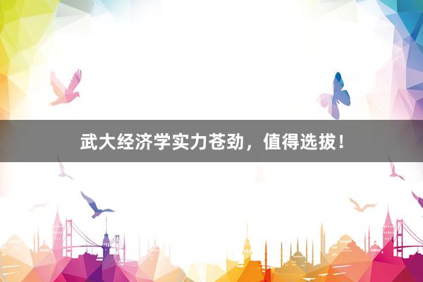 武大经济学实力苍劲，值得选拔！