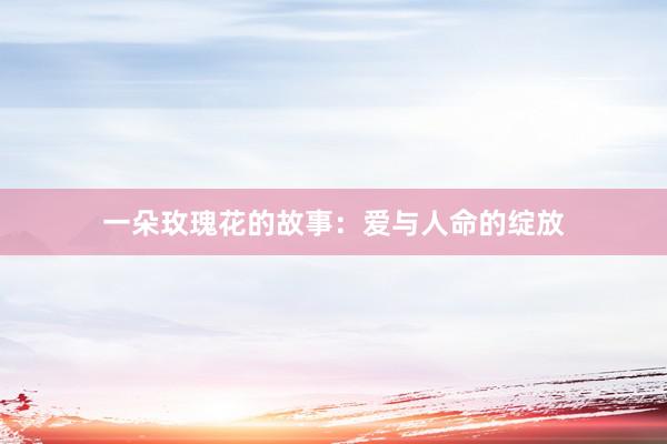 一朵玫瑰花的故事：爱与人命的绽放